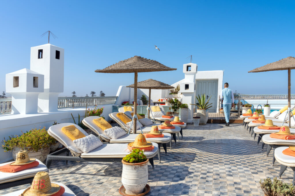 Terrasse panoramique de l'Heure Bleue Palais Essaouira
