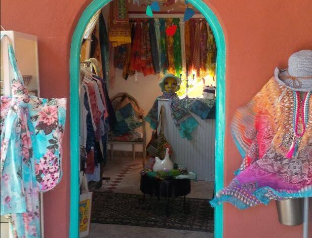 entrée boutique caravane