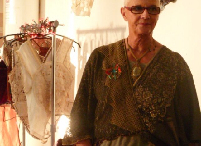 Martine Le Roux au marché de Noel d'Essaouira