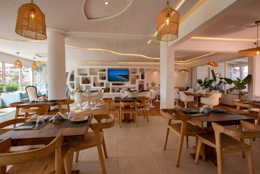 salle de restaurant Le Panoramique Essaouira