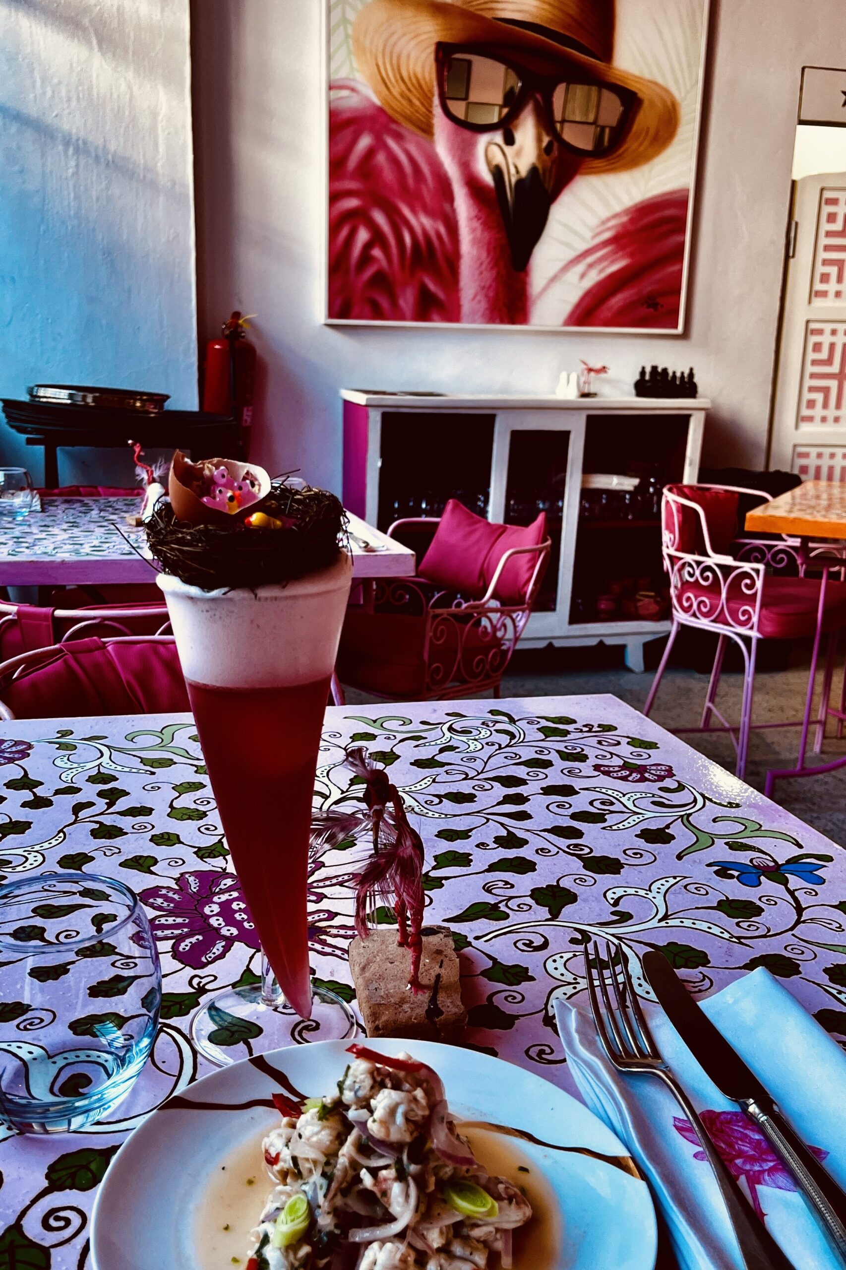 Galerie d'image d'un article sur le restaurant Esprit Rose à Essaouira