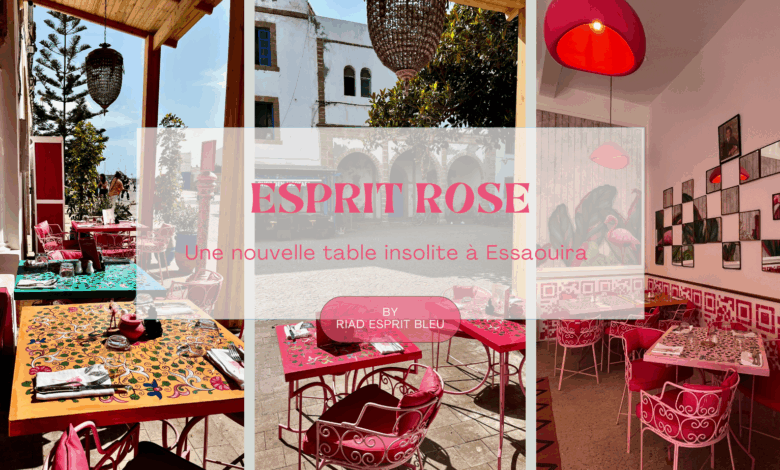 Image de couverture d'un article sur le restaurant Esprit Rose à Essaouira
