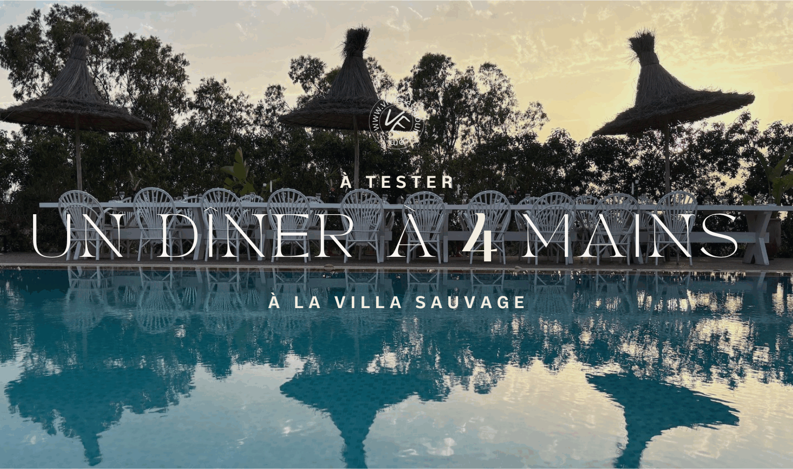 Photo d'illustration d'un article sur les dîners à 4 mains à La Villa Sauvage Essaouira
