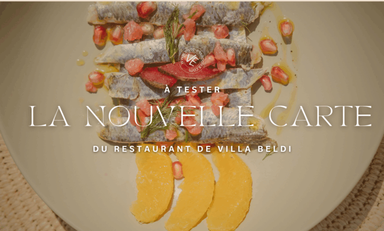 nouvelle carte restaurant villa beldi essaouira