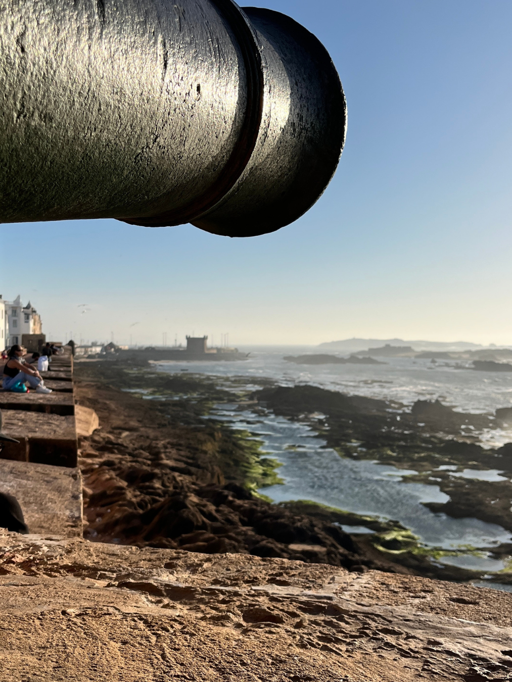Canon du 18e siècle sur le Skala de la Kasbah à Essaouira
