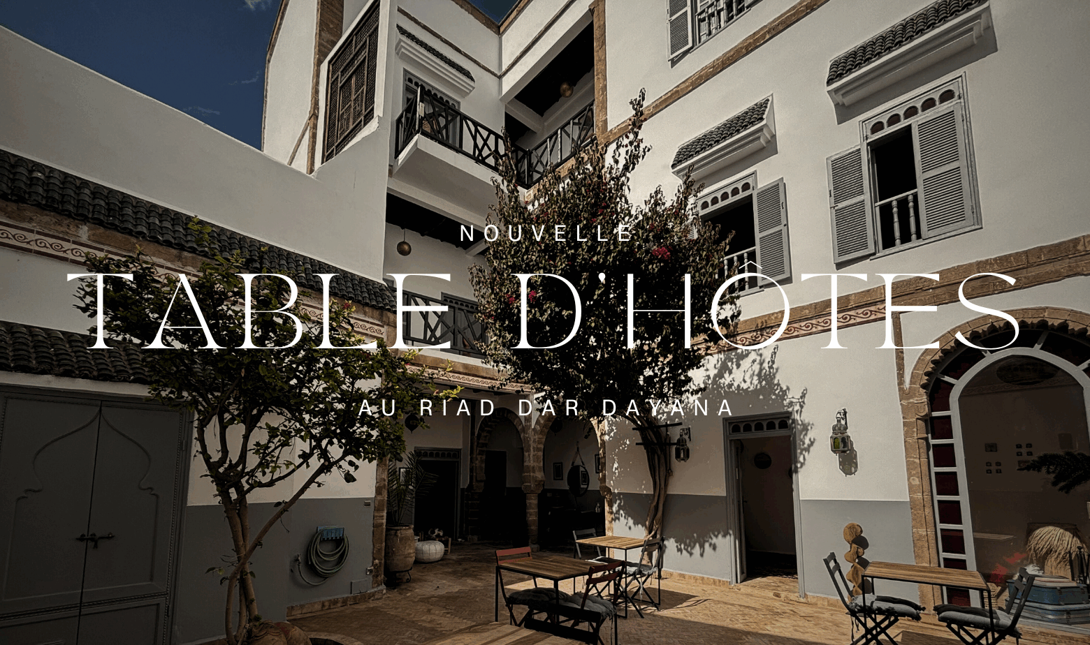 Image de couverture d'un article sur la table d'hôtes du Riad Dar Dayana