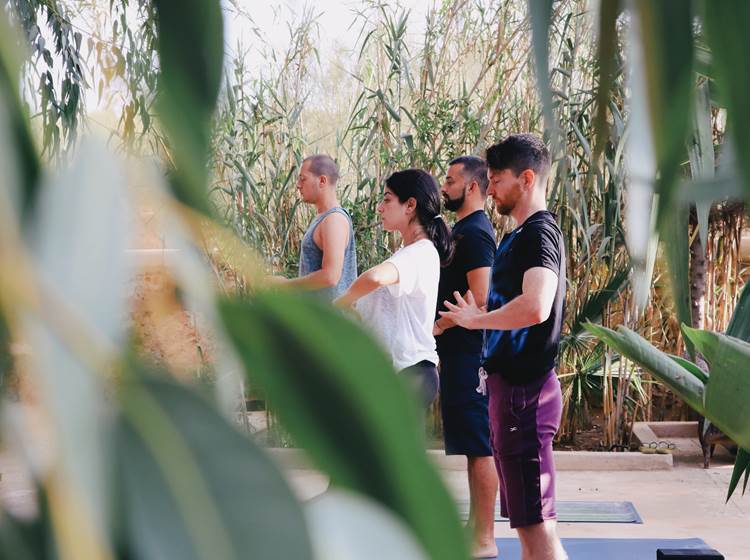 Photo d'illustration sur le Yoga à Essaouira à l'écolodge Baoussala