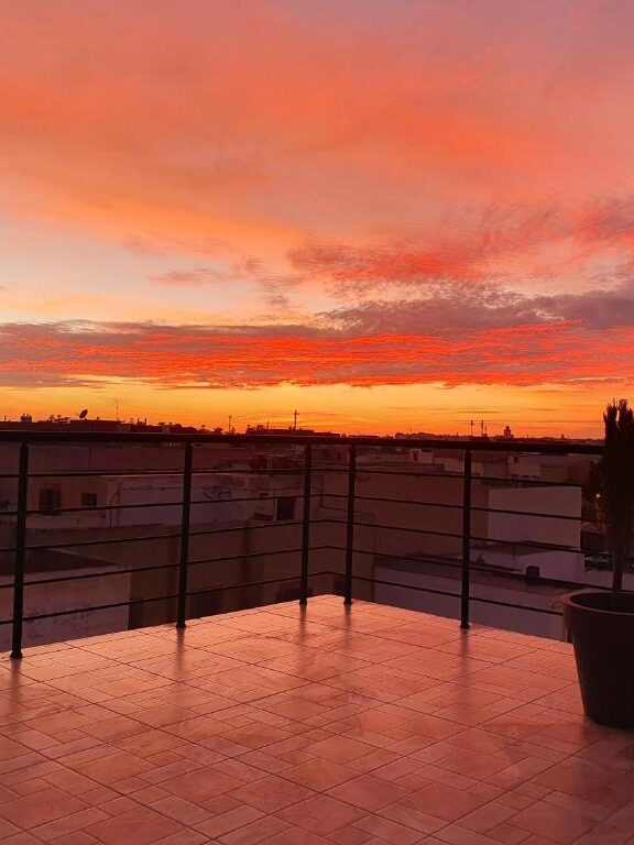 Coucher de soleil sur Al Bouhaira Essaouira