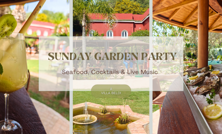 sunday garden party essaouira villa beldi